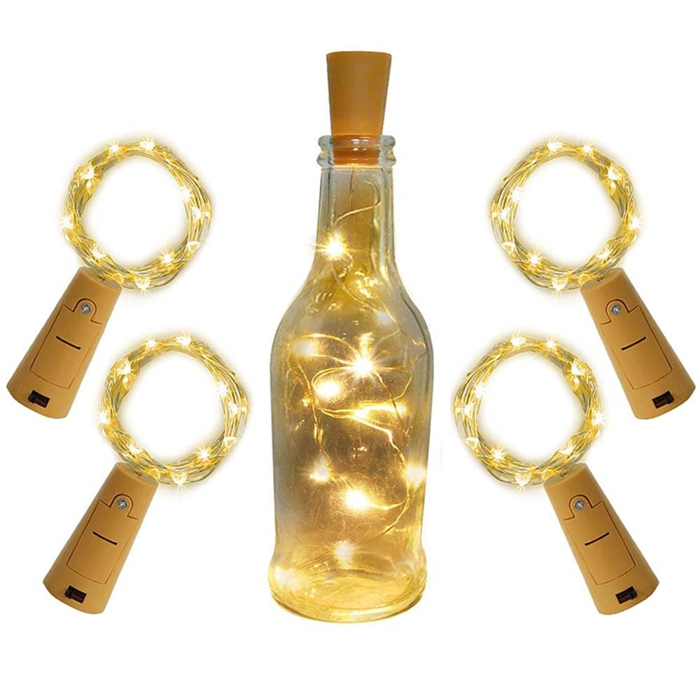     			SPARKWORLD Yellow 3M Cork light ( Pack of 4 )