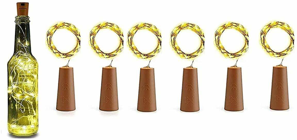     			SPARKWORLD Yellow 3M Cork light ( Pack of 6 )