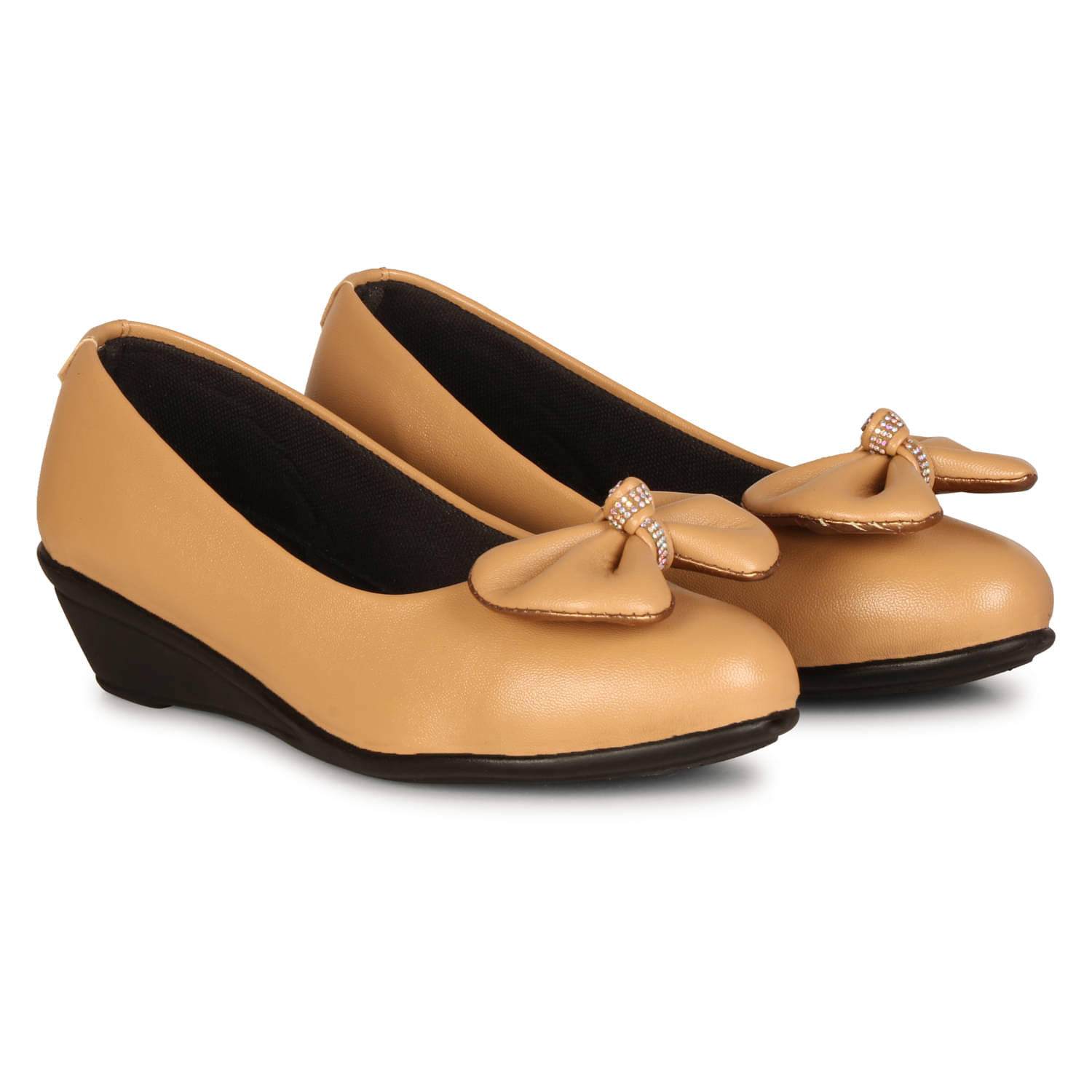     			Saheb Tan Women's Casual Ballerinas
