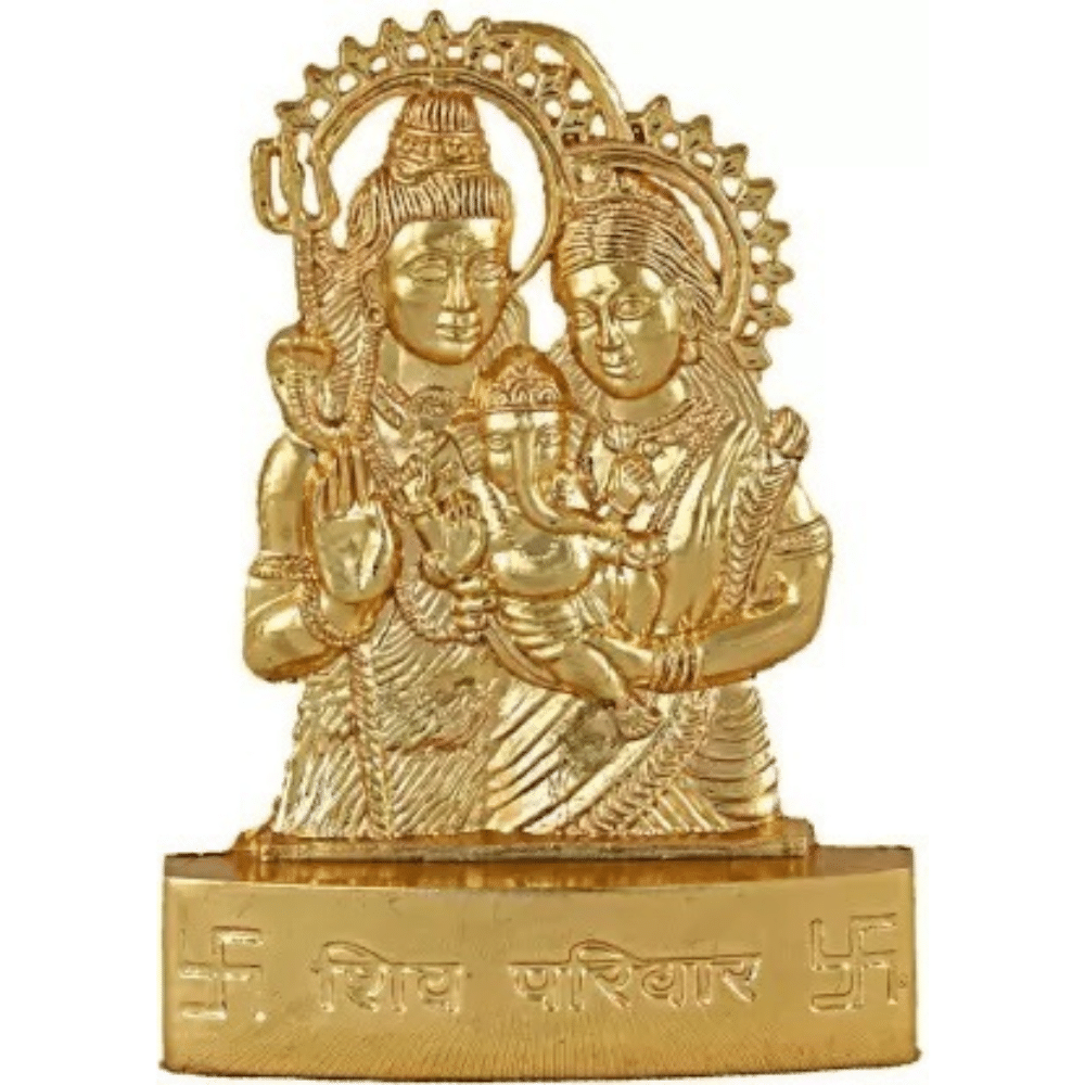     			Shri Ashta Vinayak Brass Shiv Family Idol ( 10 cm )