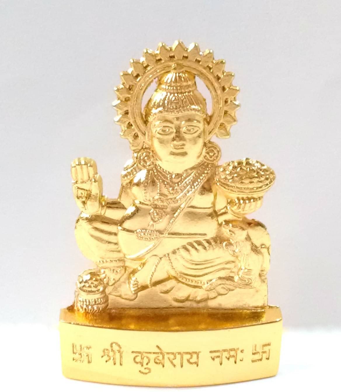     			Shri Astha Vinayak Brass Lord Kuber Idol ( 10 cm )