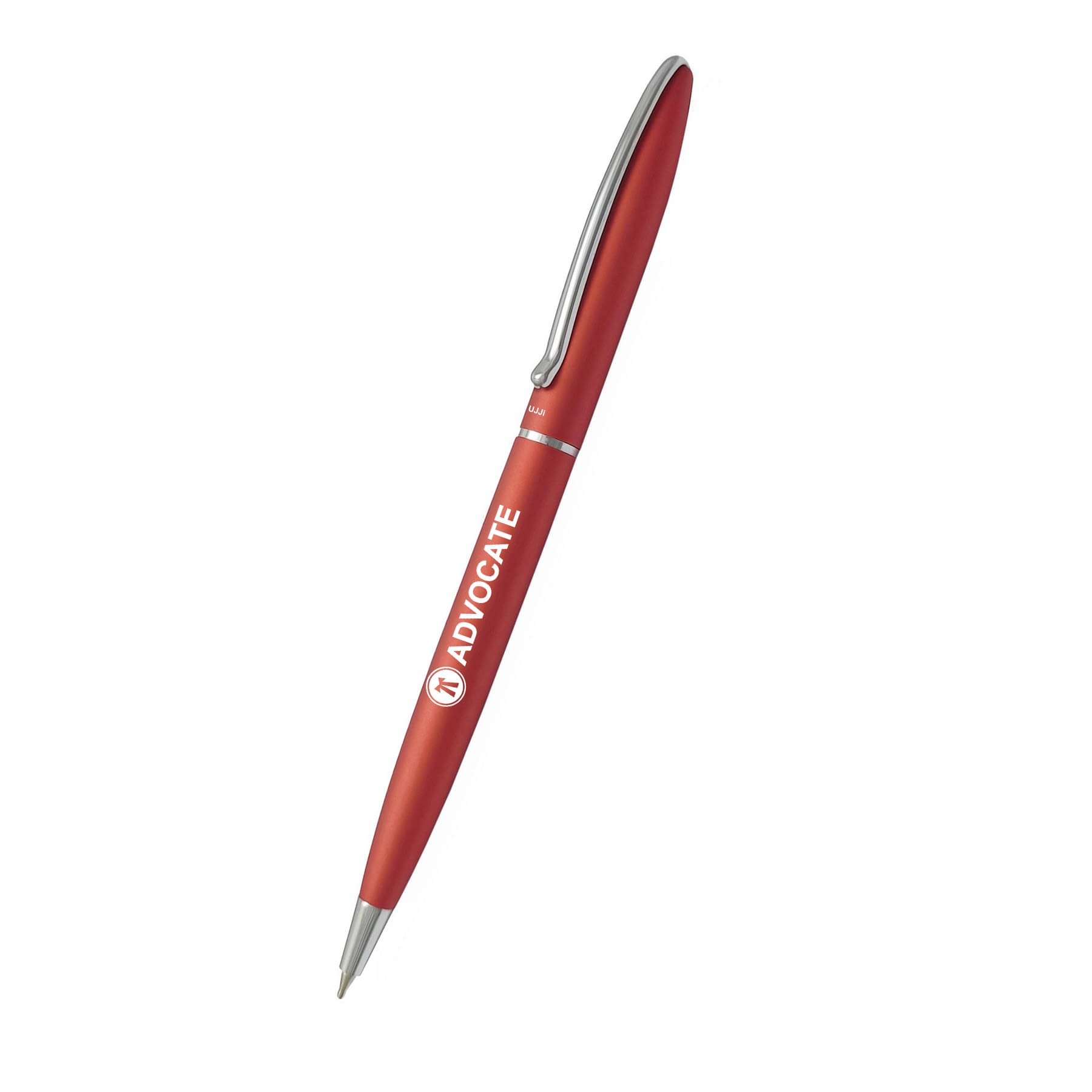 UJJi Advocate Logo Engraved Pen Sleek Design Metal Body Red Color Matte Finish Ball Pen UJJi Advocate Logo Engraved Pen Sleek Design Metal Body Red Color Matte Finish Ball Pen