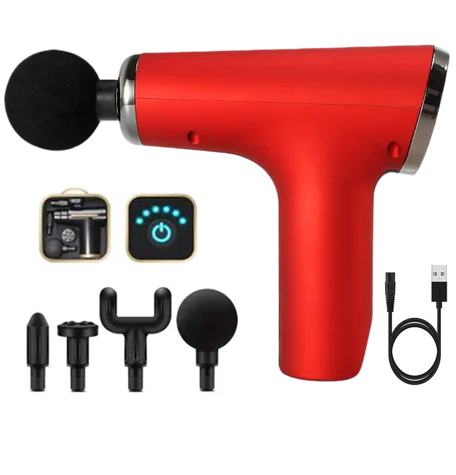 Vertical9 Heavy Duty Cordless Red Battery Operated Massagers Vertical9 Heavy Duty Cordless Red Battery Operated Massagers