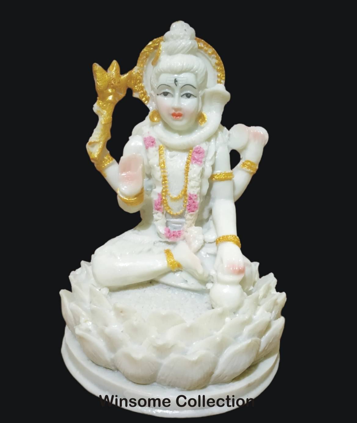 WINSOME COLLECTION Marble Lord Shiva Idol ( 11 cm ) WINSOME COLLECTION Marble Lord Shiva Idol ( 11 cm )