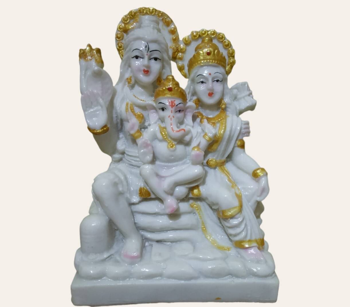     			WINSOME COLLECTION Marble Lord Shiva Idol ( 6 cm )