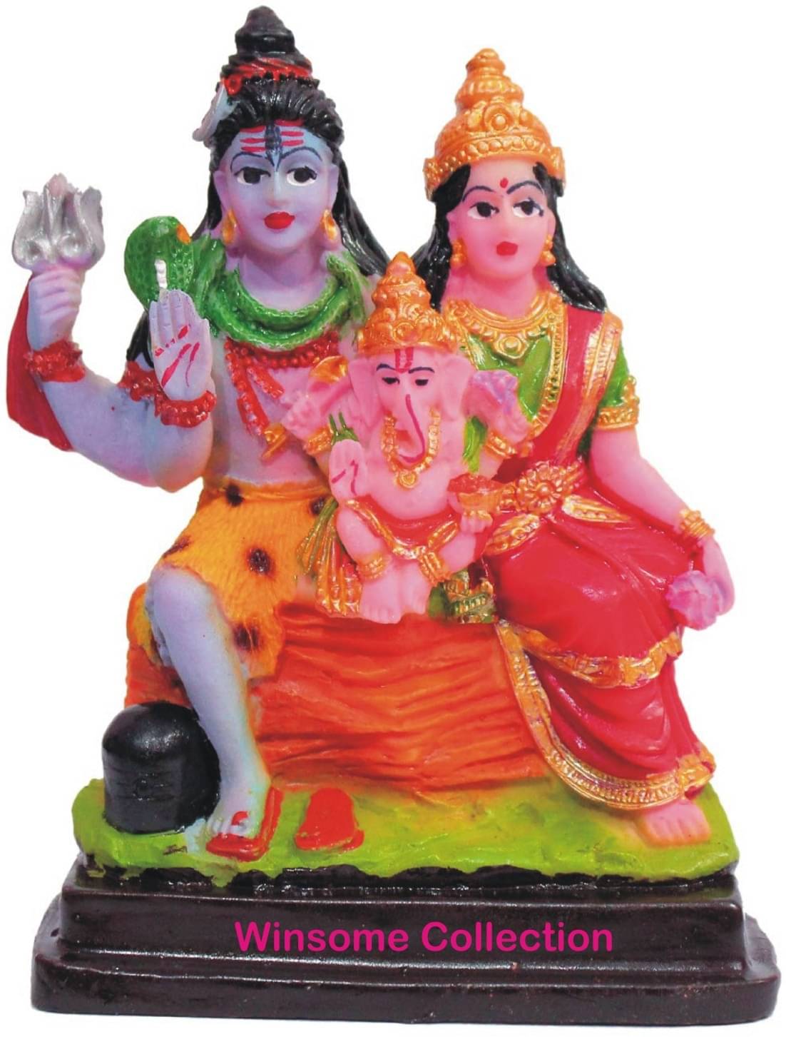 WINSOME COLLECTION Marble Dusk Shiv Family Idol ( 11 cm ) WINSOME COLLECTION Marble Dusk Shiv Family Idol ( 11 cm )