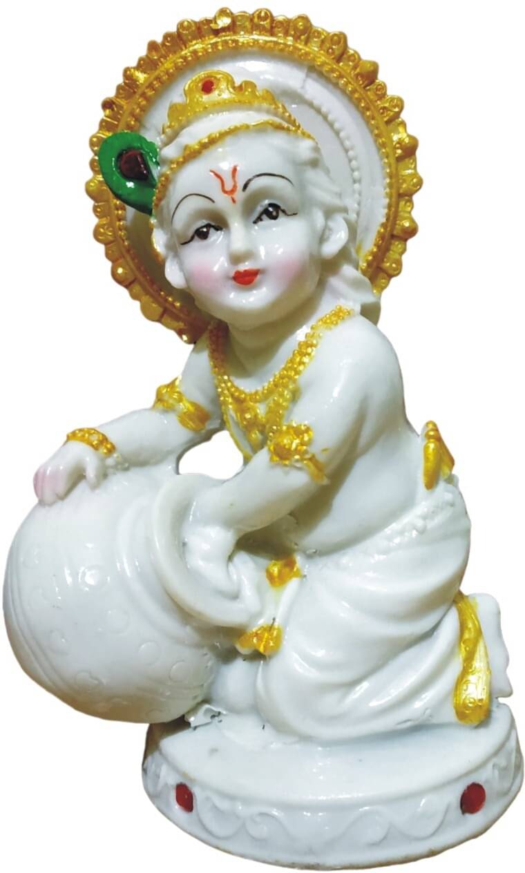     			WINSOME COLLECTION Marble Lord Krishna Idol ( 11 cm )