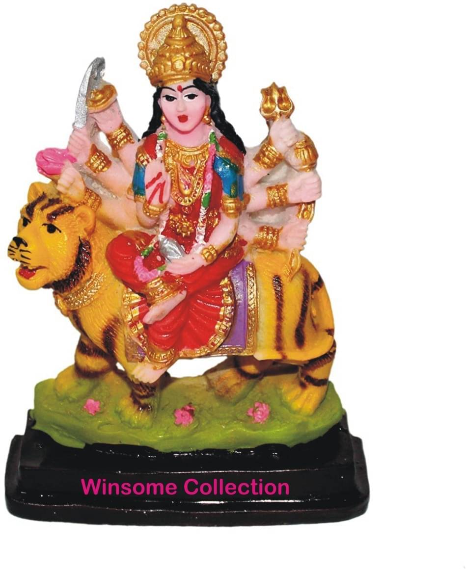 WINSOME COLLECTION Polyresin Goddess Durga Idol ( 11 cm ) WINSOME COLLECTION Polyresin Goddess Durga Idol ( 11 cm )