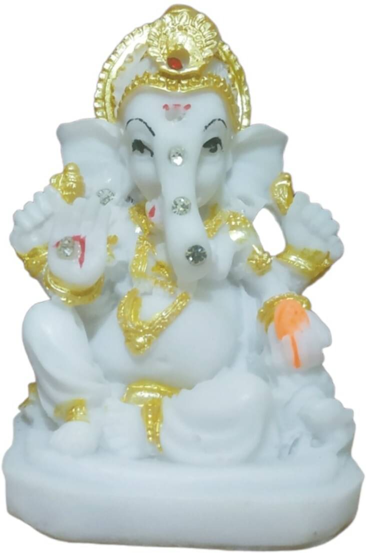 WINSOME COLLECTION Polyresin Lord Ganesha Idol ( 5 cm ) WINSOME COLLECTION Polyresin Lord Ganesha Idol ( 5 cm )