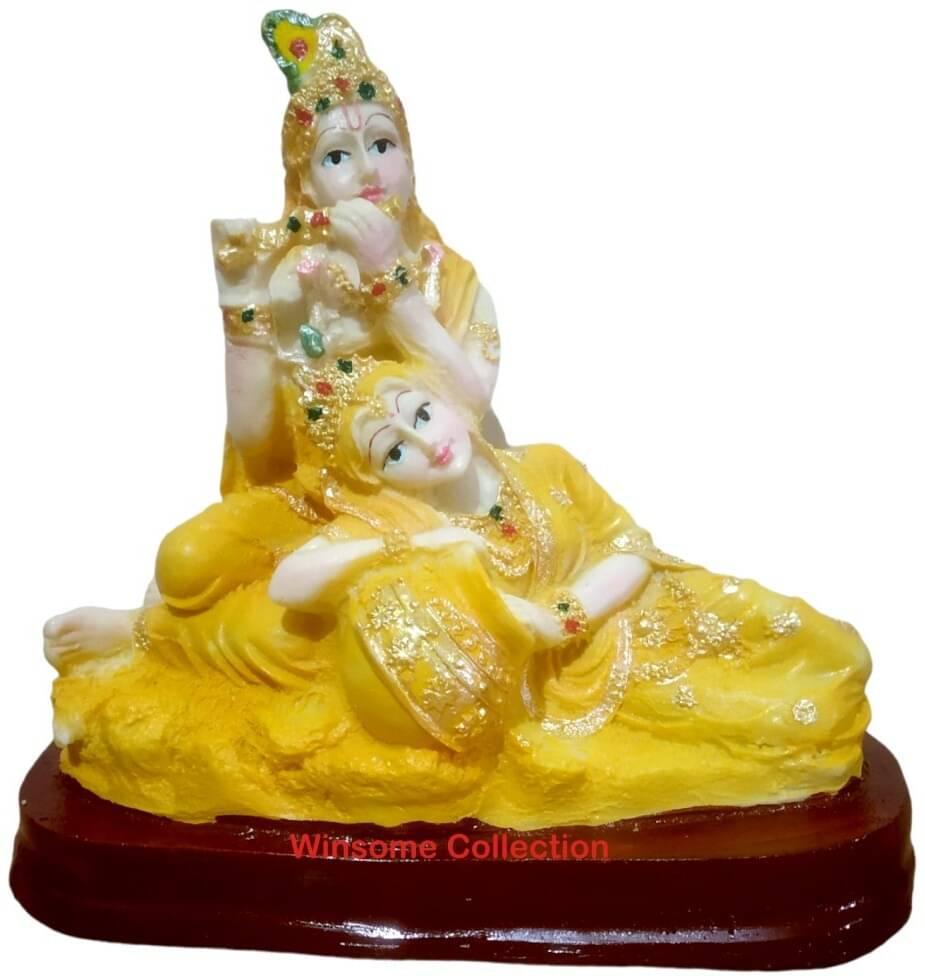 WINSOME COLLECTION Polyresin Radha Krishna Idol ( 17 cm ) WINSOME COLLECTION Polyresin Radha Krishna Idol ( 17 cm )
