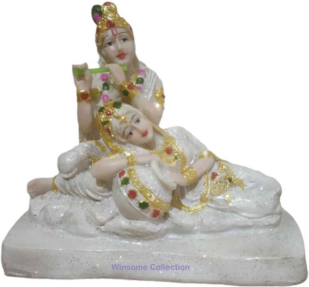 WINSOME COLLECTION Polyresin Radha Krishna Idol ( 17 cm ) WINSOME COLLECTION Polyresin Radha Krishna Idol ( 17 cm )