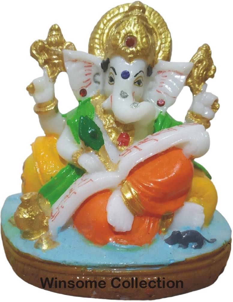     			WINSOME COLLECTION Resin Lord Ganesha Idol ( 9 cm )