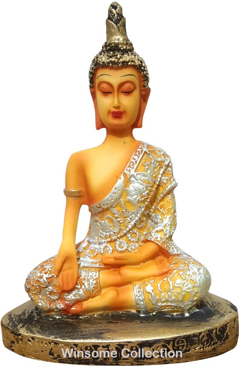     			WINSOME COLLECTION Samadhi Buddha Showpiece 8 cm - Pack of 1