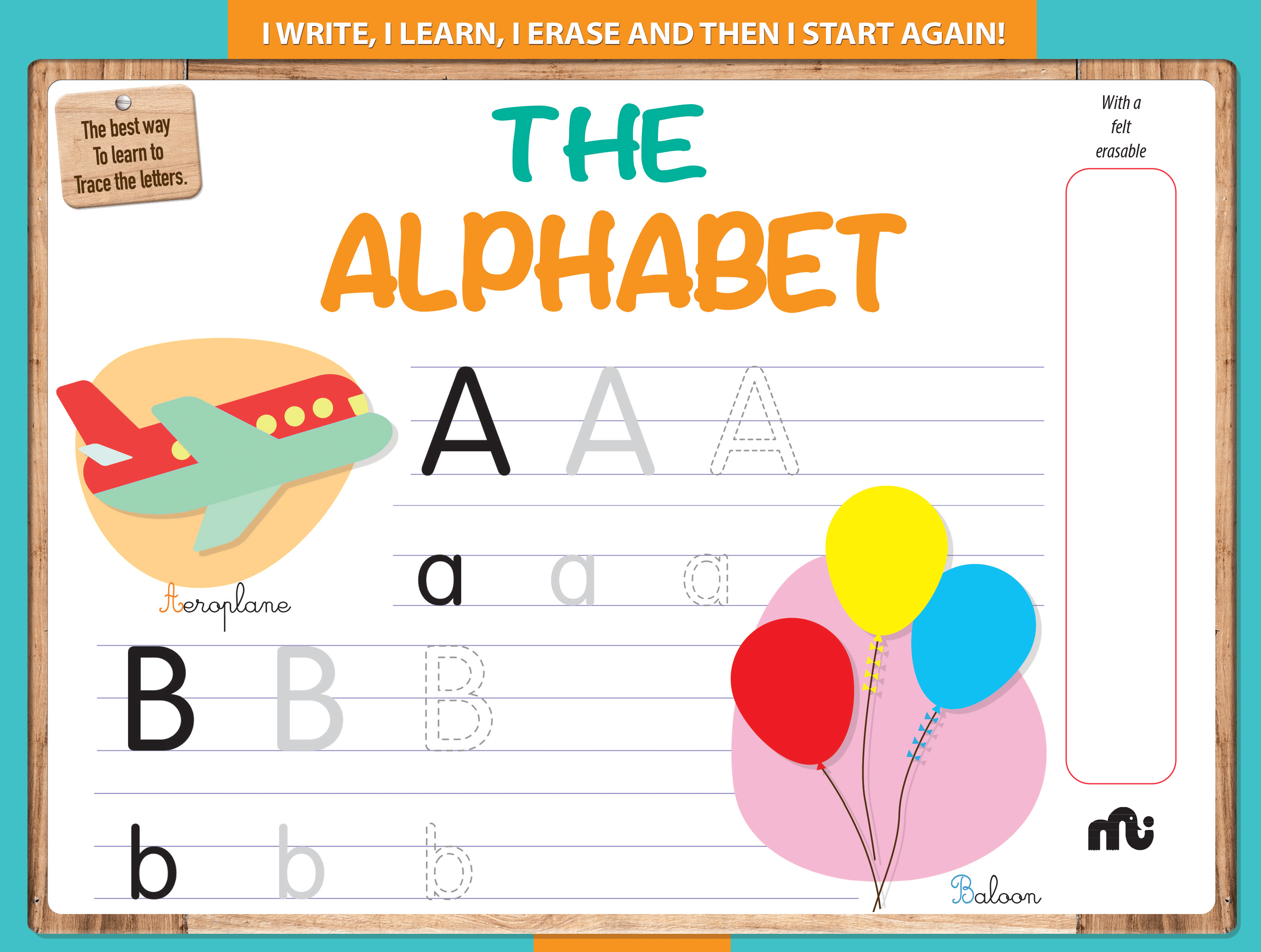     			Wipe n Clean : The Alphabet