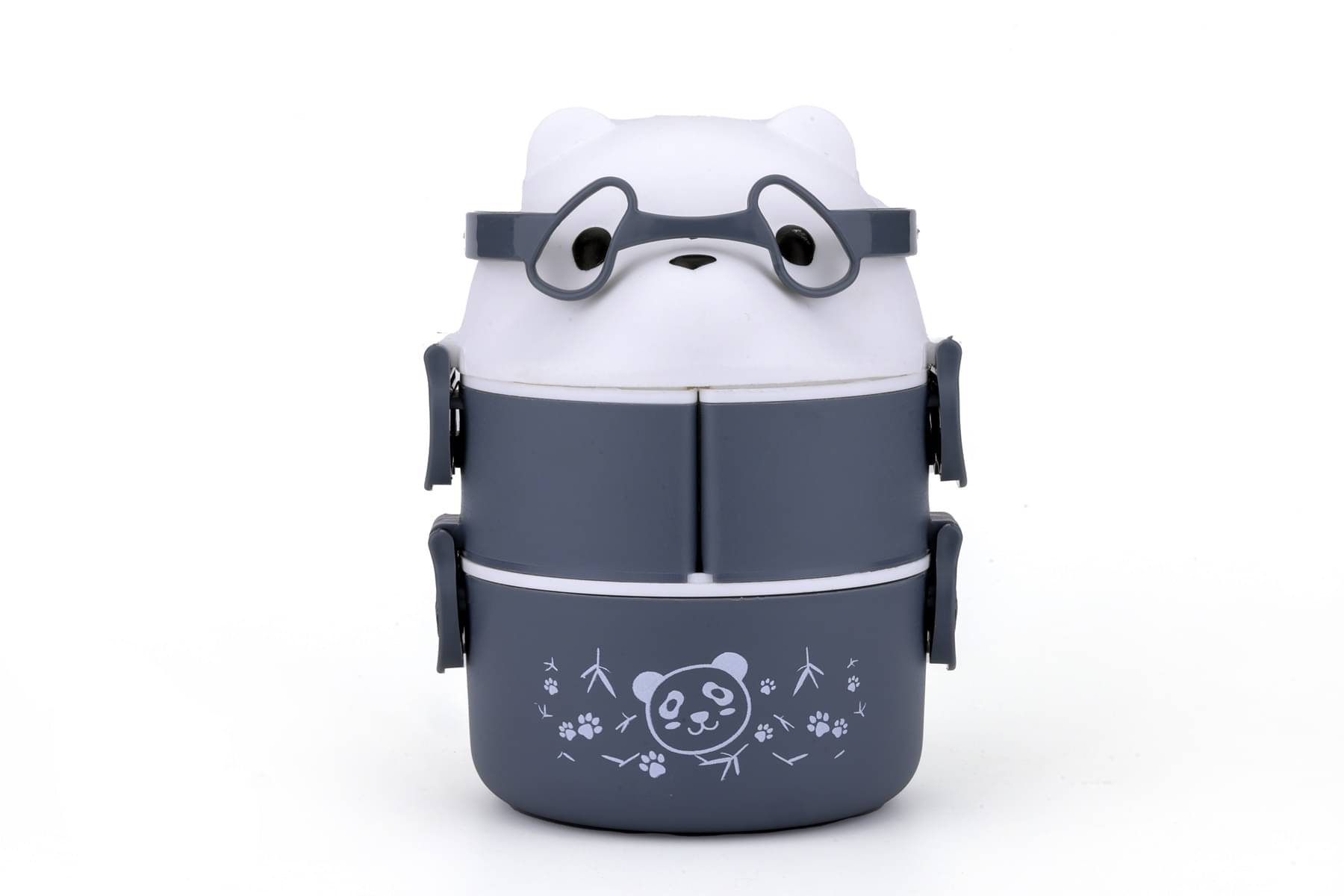     			analog kichenware Panda Design School/College Plastic Lunch Box 4 - Container ( Pack of 1 )