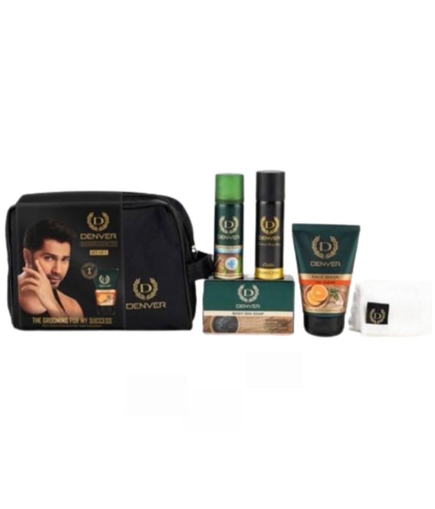     			Denver Men's Travel Grooming Kit  Deodorant Spray for Men 400 ml ( Pack of 5 )