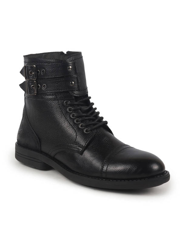     			Fausto Black Men's Casual Boots