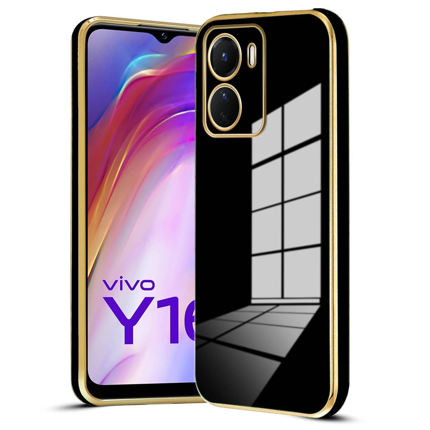     			Gemesha Plain Cases Compatible For Silicon Vivo T2x 5g ( )