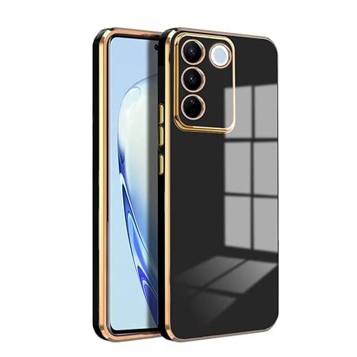     			Gemesha Plain Cases Compatible For Silicon VIVO V27 pro ( )