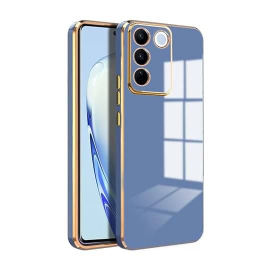 Gemesha Plain Cases Compatible For Silicon VIVO V27 pro ( ) Gemesha Plain Cases Compatible For Silicon VIVO V27 pro ( )