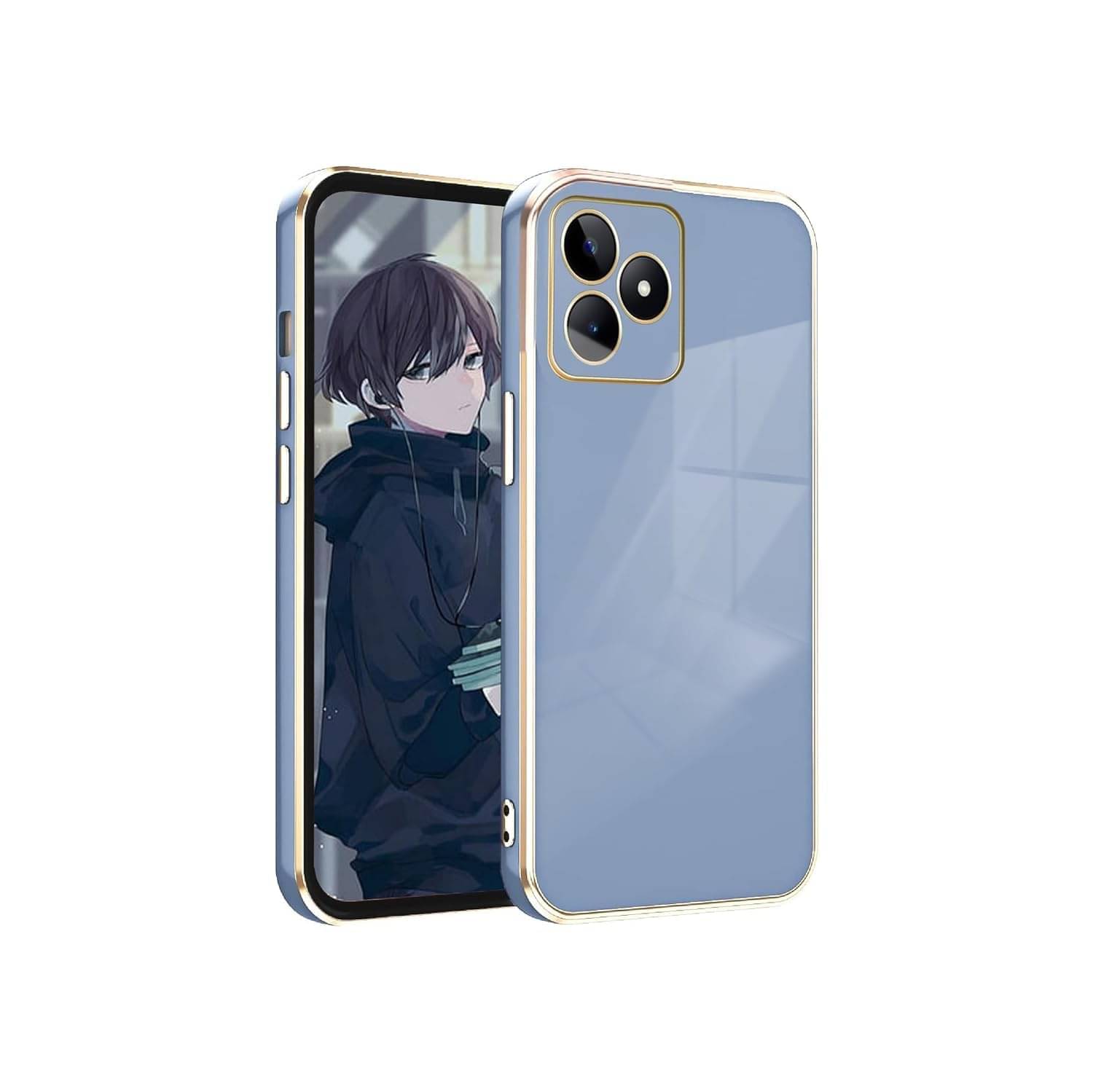     			Gemesha Plain Cases Compatible For Silicon Realme Narzo N53 ( )