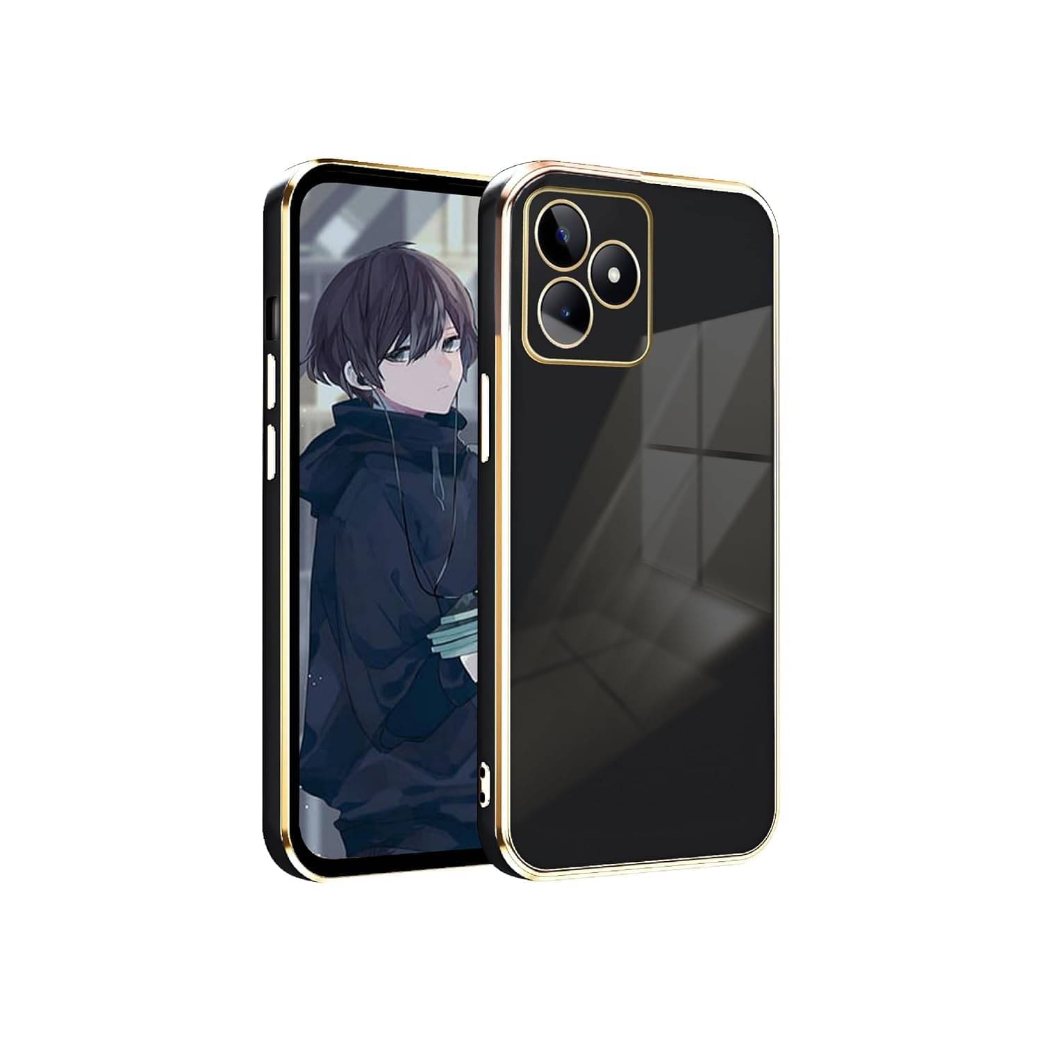 Gemesha Plain Cases Compatible For Silicon Realme C53 ( ) Gemesha Plain Cases Compatible For Silicon Realme C53 ( )