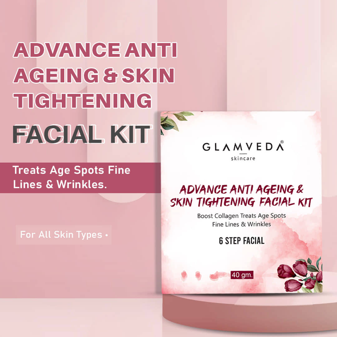 Glamveda Skin Tightening 3 Times Use Facial Kit For All Skin Type Aloe Vera 40 ( Pack of 1 )