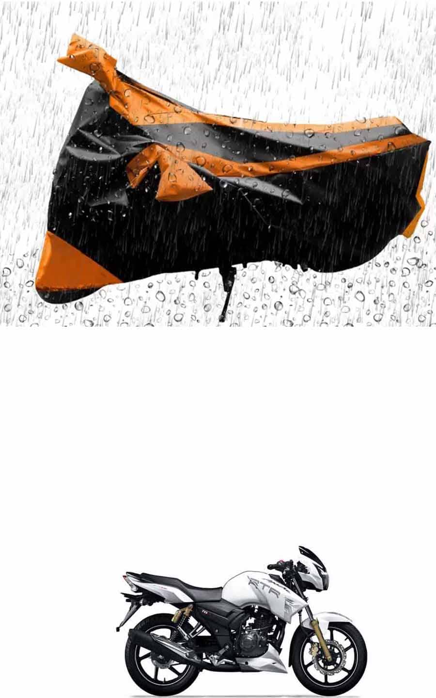 JVG Bike Body Cover for TVS Apache RTR 180 ( Pack of 1 ) , Orange