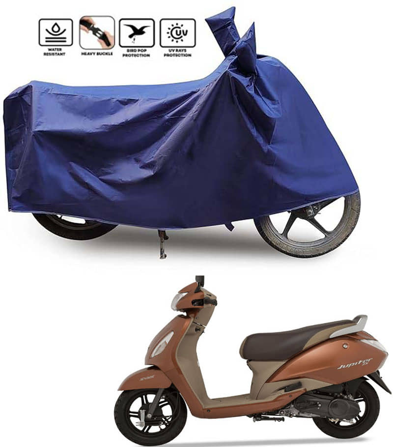 JVG Bike Body Cover for TVS Jupiter ( Pack of 1 ) , Blue