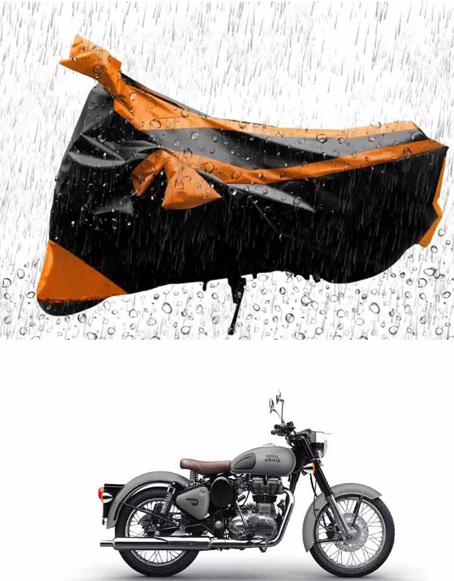 JVG Bike Body Cover for Royal Enfield Bullet 350 ( Pack of 1 ) , Orange