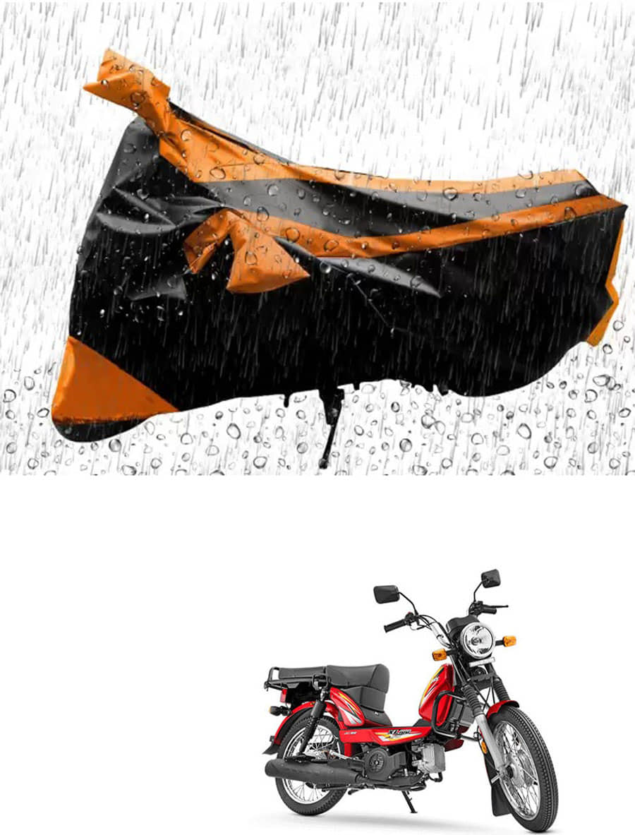 JVG Bike Body Cover for TVS XL 100 Comfort ( Pack of 1 ) , Orange