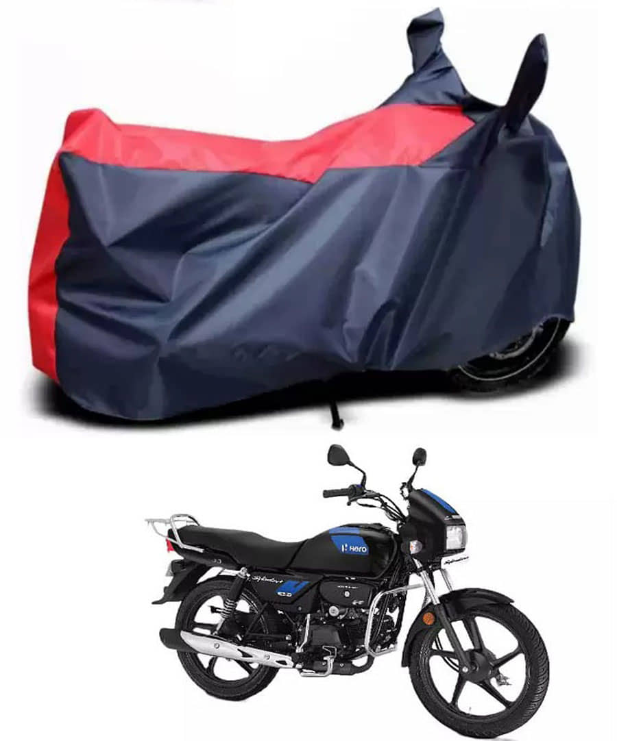 JVG Bike Body Cover for Hero Splendor Plus ( Pack of 1 ) , Red