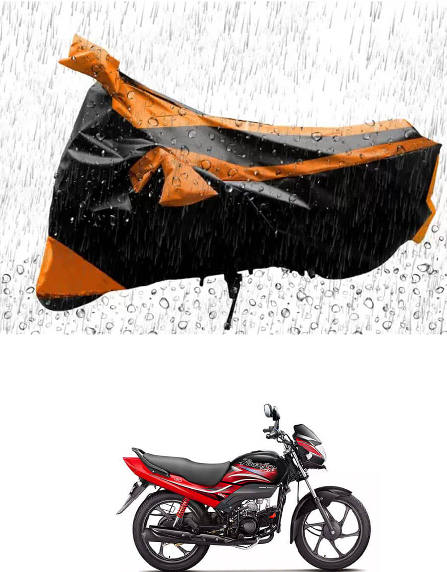     			JVG Bike Body Cover for Hero Passion Pro ( Pack of 1 ) , Orange