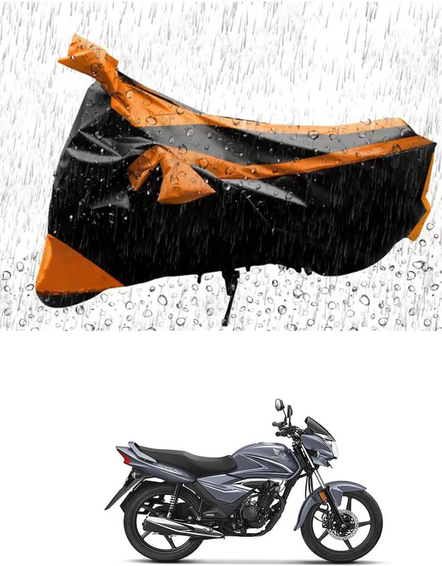 JVG Bike Body Cover for Honda Shine ( Pack of 1 ) , Orange