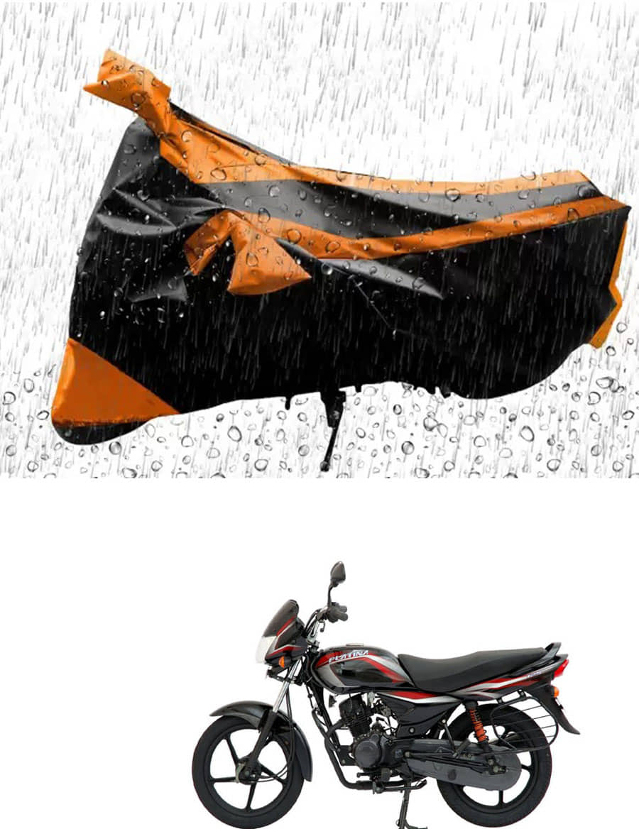 JVG Bike Body Cover for Bajaj Platina 100 ( Pack of 1 ) , Orange