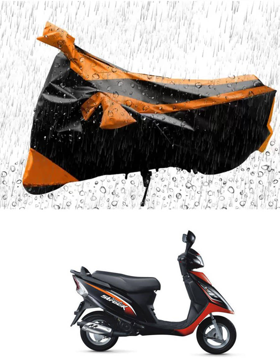 JVG Bike Body Cover for TVS Scooty Streak ( Pack of 1 ) , Orange