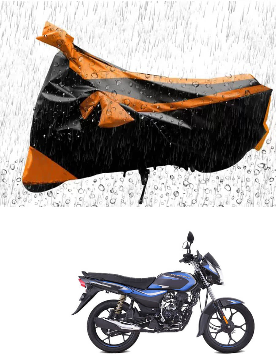 JVG Bike Body Cover for Bajaj Platina ( Pack of 1 ) , Orange