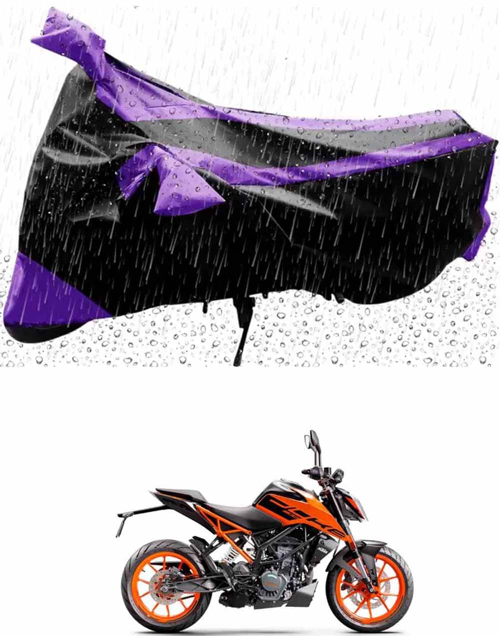     			JVG Bike Body Cover for KTM Duke 200 ( Pack of 1 ) , Purple