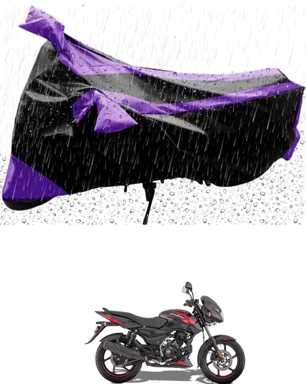 JVG Bike Body Cover for Bajaj Pulsar 150 ( Pack of 1 ) , Purple