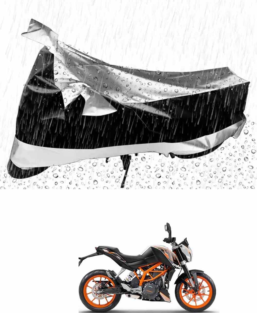 JVG Bike Body Cover for KTM Duke 390 ( Pack of 1 ) , Silver JVG Bike Body Cover for KTM Duke 390 ( Pack of 1 ) , Silver