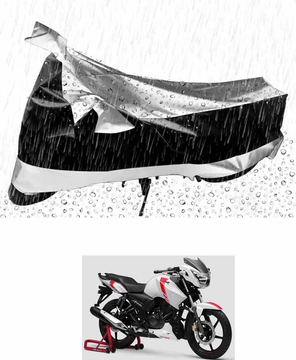 JVG Bike Body Cover for TVS Apache RTR 160 ( Pack of 1 ) , Silver