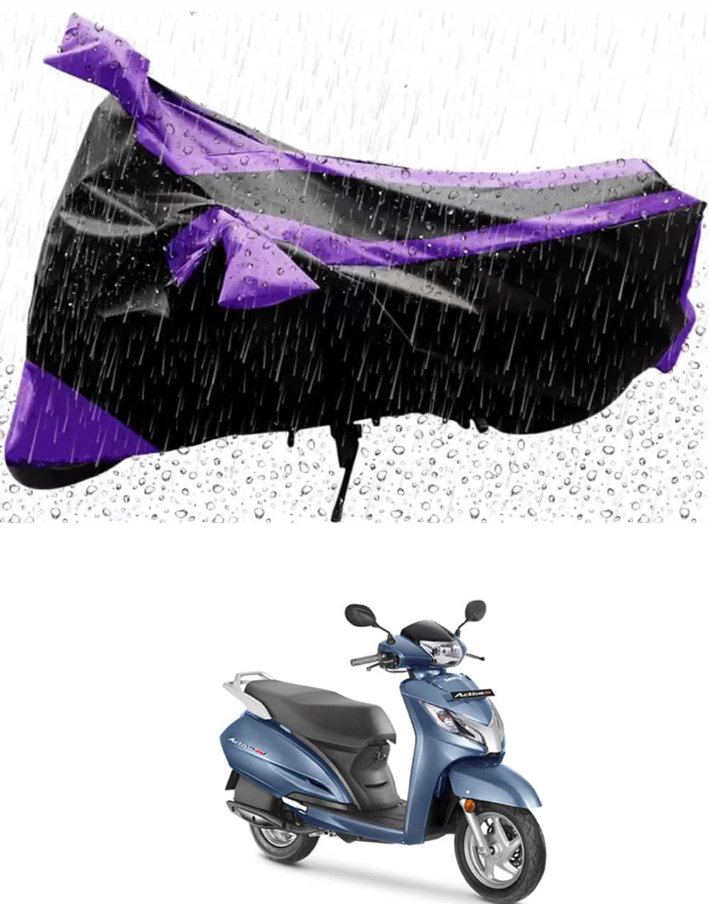 JVG Bike Body Cover for Honda Activa 125 ( Pack of 1 ) , Purple