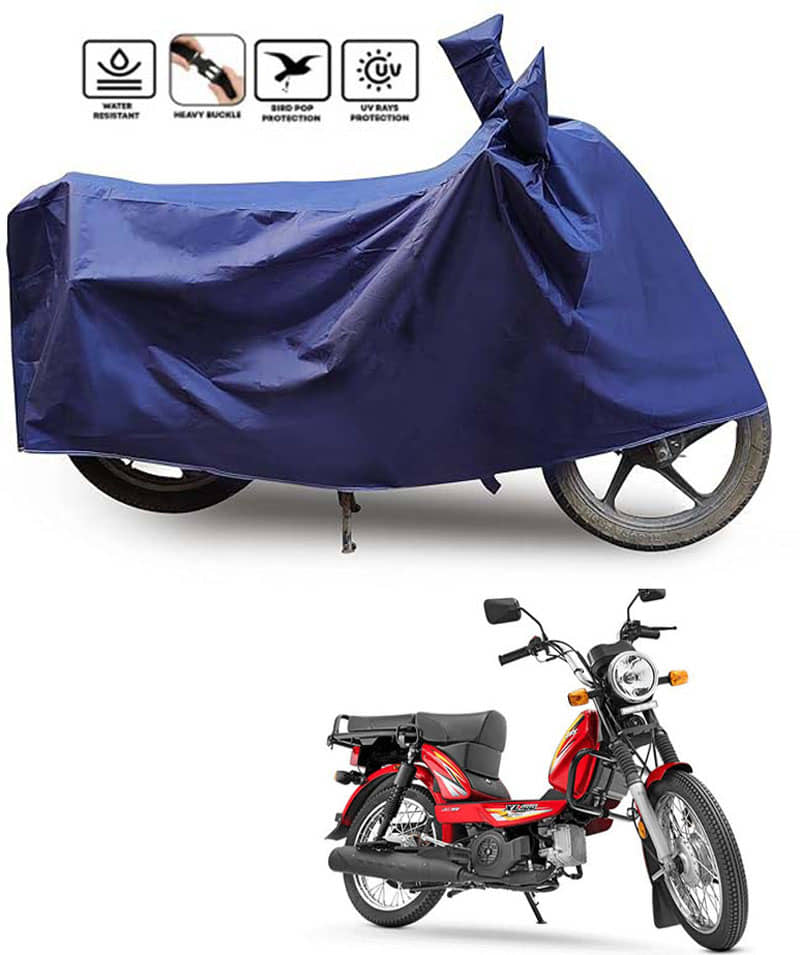 JVG Bike Body Cover for TVS XL 100 Comfort ( Pack of 1 ) , Blue