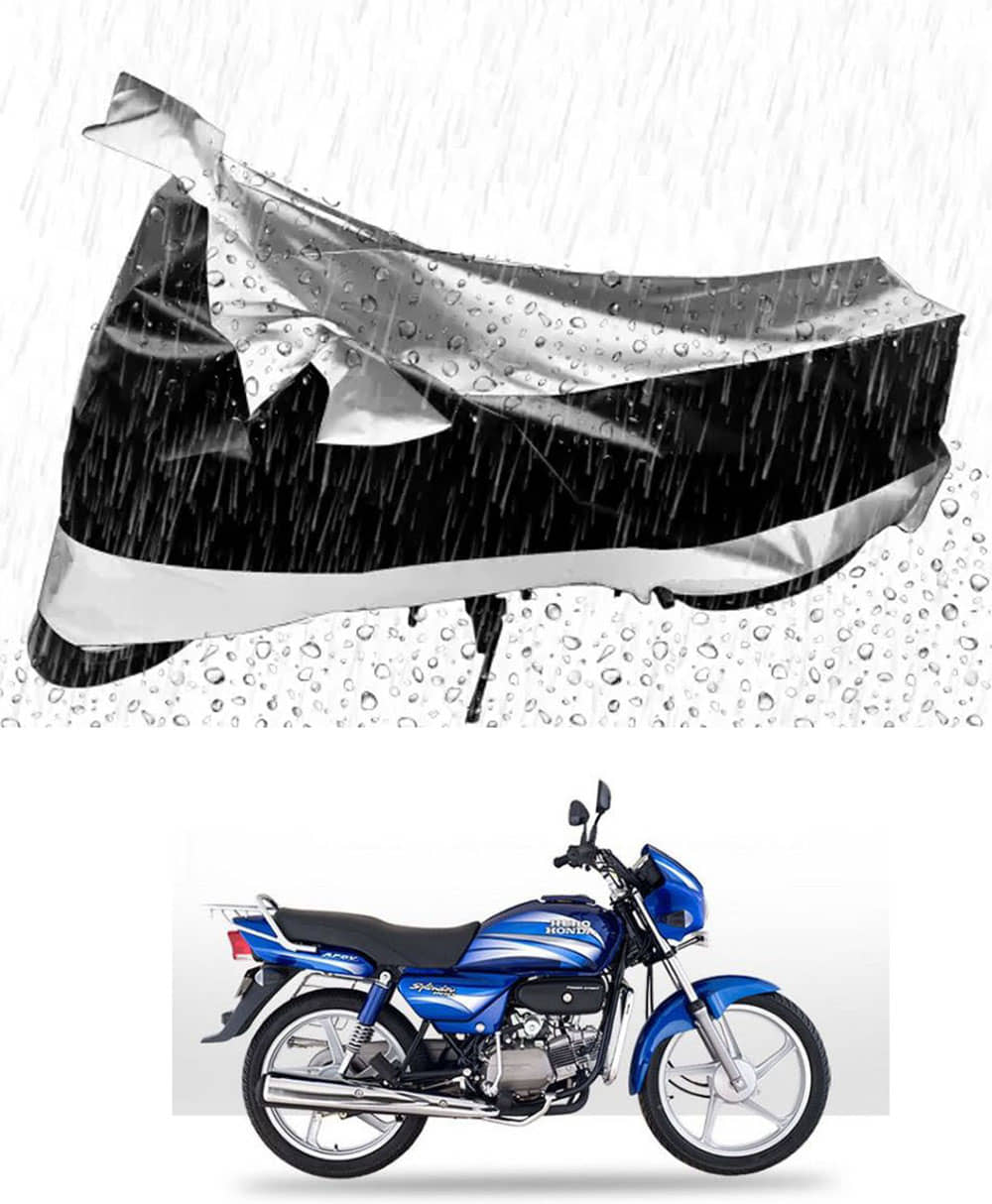 JVG Bike Body Cover for Hero Splendor Pro ( Pack of 1 ) , Silver