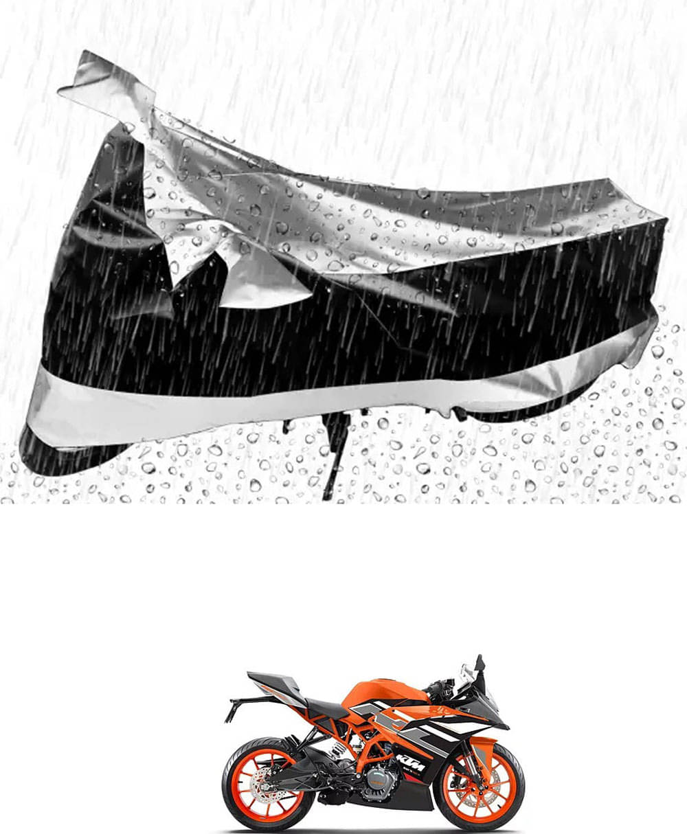 JVG Bike Body Cover for KTM RC 200 ( Pack of 1 ) , Silver JVG Bike Body Cover for KTM RC 200 ( Pack of 1 ) , Silver