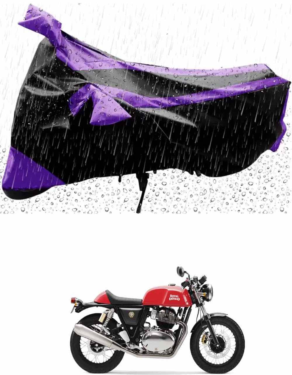     			JVG Bike Body Cover for Royal Enfield Continental GT ( Pack of 1 ) , Purple