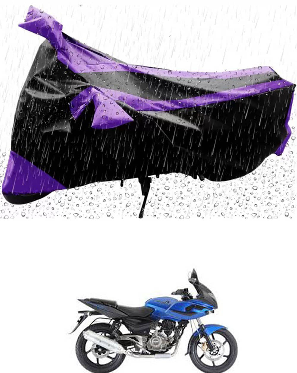JVG Bike Body Cover for Bajaj Pulsar 220 DTS-i ( Pack of 1 ) , Purple