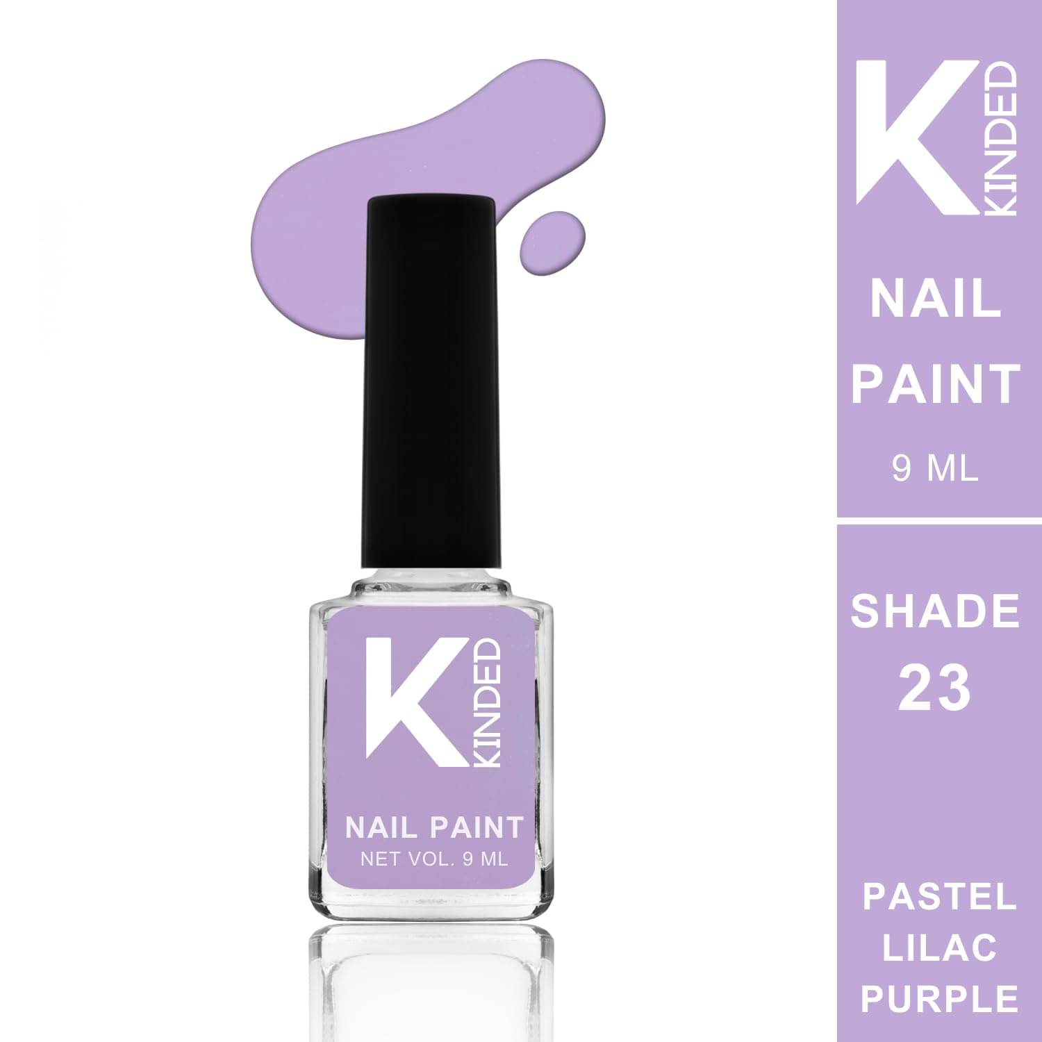    			KINDED Lavender Glossy Nail Polish 9 ( Pack of 1 )