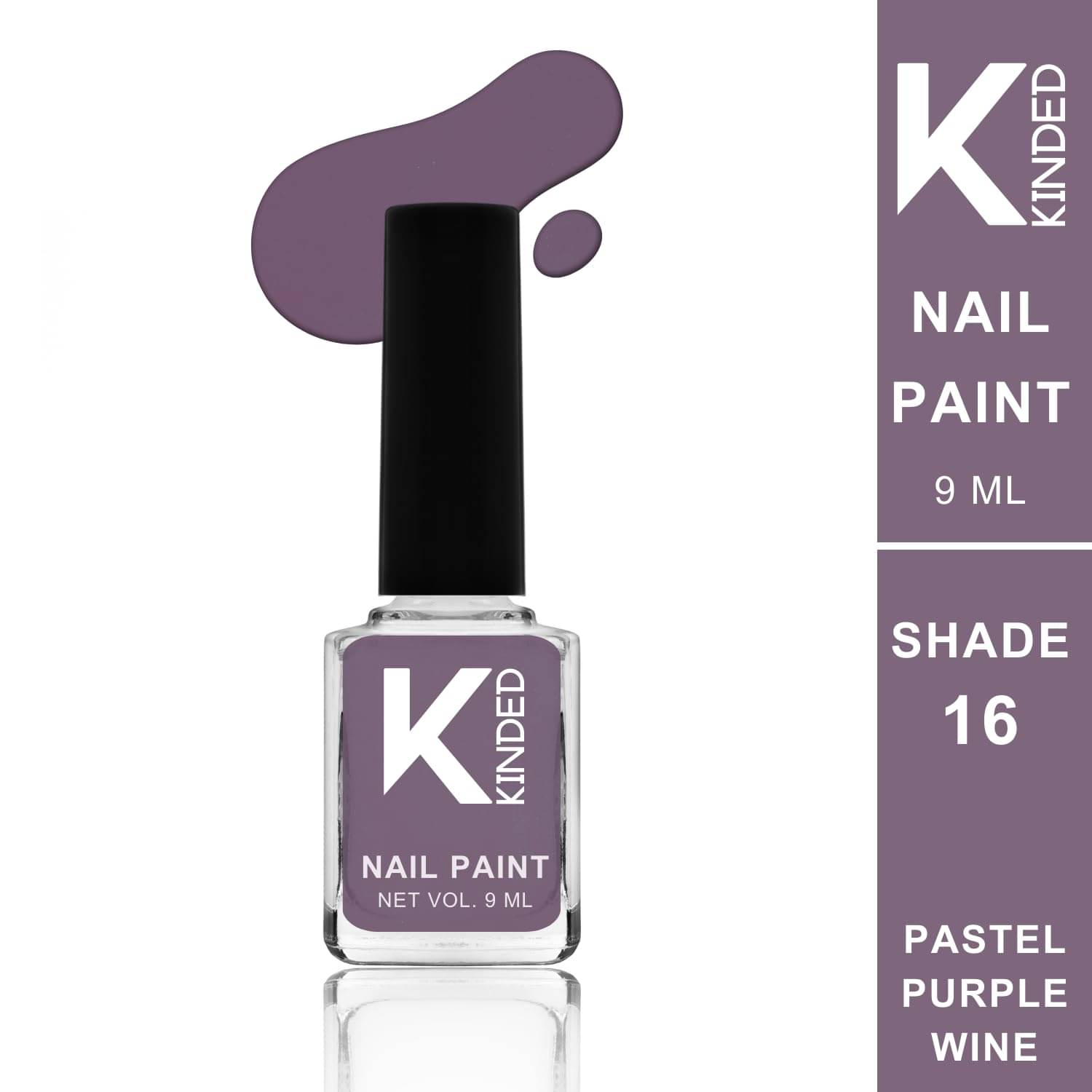     			KINDED Purple Glossy Nail Polish 9 ( Pack of 1 )