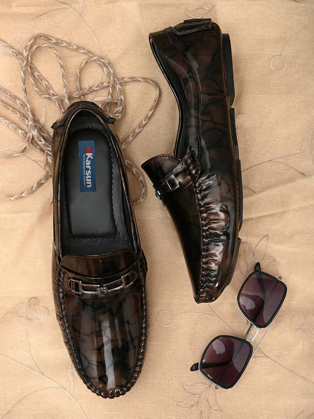     			Karsun Brown Men's Slip on